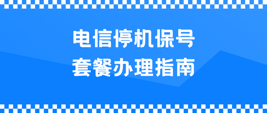 2024年中国电信停机保号套餐办理指南！