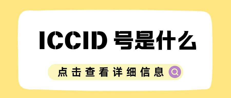 流量卡 ICCID 号是什么？丢失后如何补办？