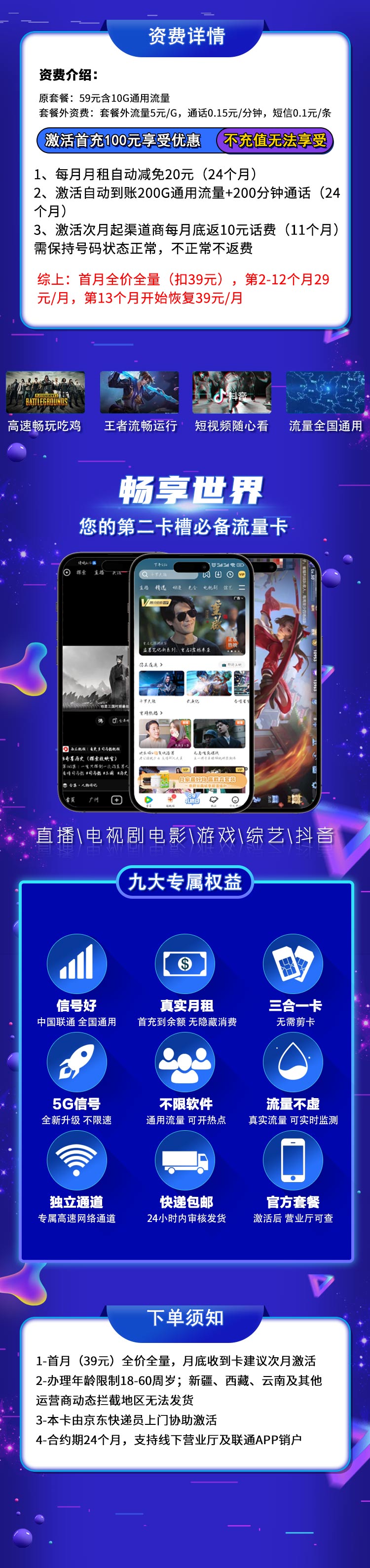 魔卡之家，联通西瓜卡资费套餐介绍